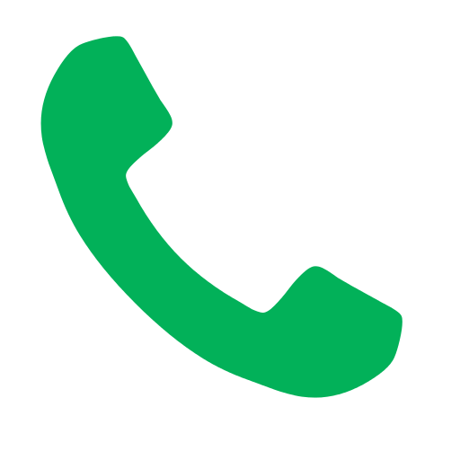 Ícone do telefone, em verde.
